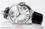 Perfect Replica Cartier  Ballon Bleu 42mm Swiss Automatic Watch - 316L Steel Case White Face